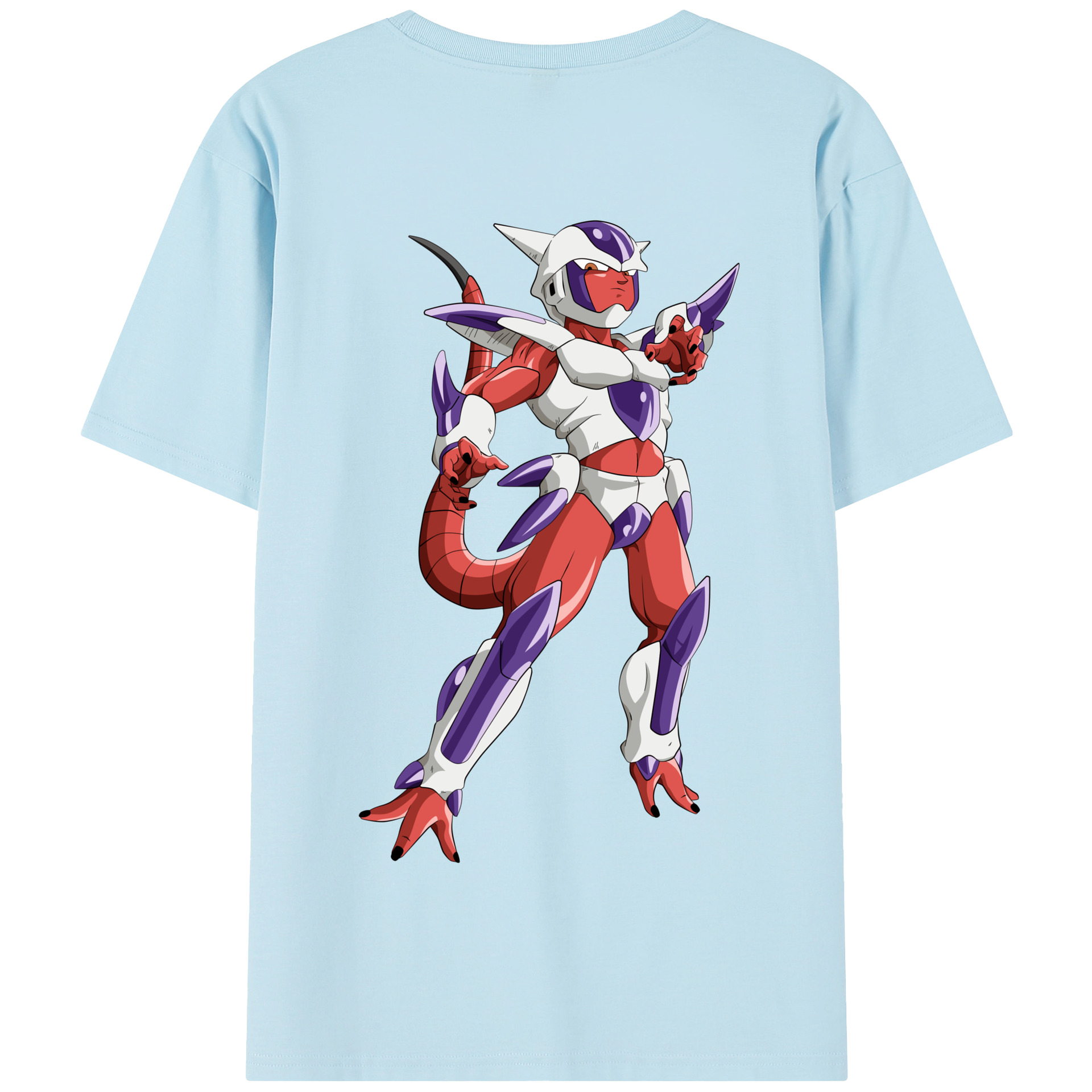 （画像用） ドラゴンボール フリーザ DRAGON BALL Frieza 綿100％半袖Tシャツ（背面プリント）